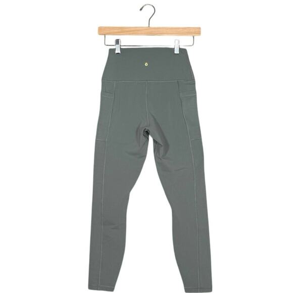 Spiritual Gangster High Rise Green Leggings w/ Pockets | Yoga Pants | Small - Picture 3 of 11